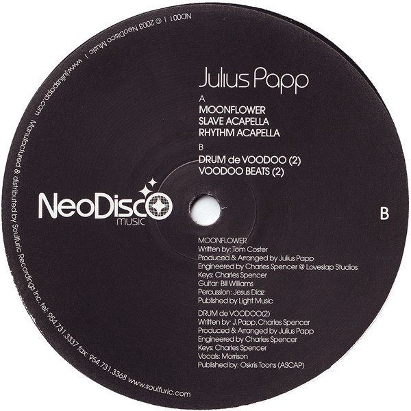 Julius Papp - Moonflower / Drum De Voodoo (2) | NeoDisco Music (ND001) - 4