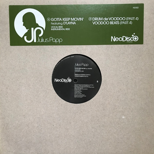 Julius Papp - Gotta Keep Movin' / Drum De Voodoo (Part 4) | NeoDisco Music (ND 002)
