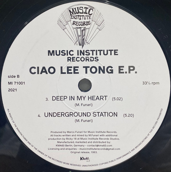 Ciao Lee Tong - Ciao Lee Tong EP | Music Institute Records (MI71001) - 3