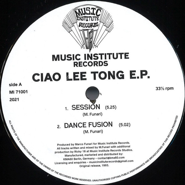 Ciao Lee Tong - Ciao Lee Tong EP | Music Institute Records (MI71001) - main