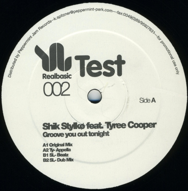Shik Stylkø - Groove You Out Tonight | Realbasic Recordings (RBR 002) - main