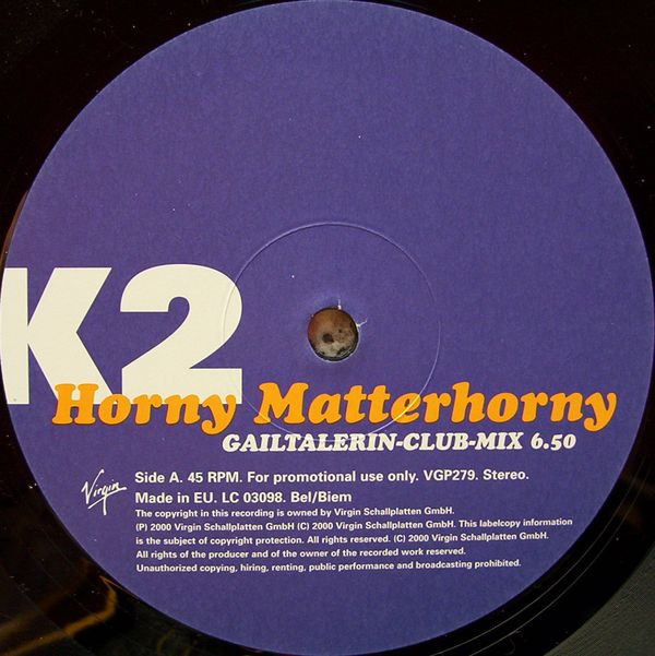 K2 - Horny Matterhorny | Virgin (VGP279) - 3