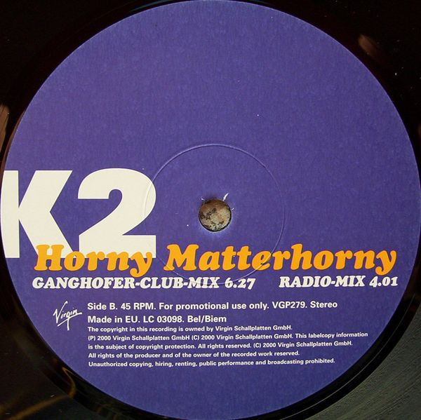 K2 - Horny Matterhorny | Virgin (VGP279) - 4