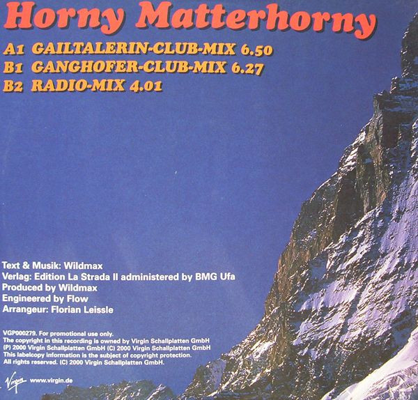 K2 - Horny Matterhorny | Virgin (VGP279) - 2