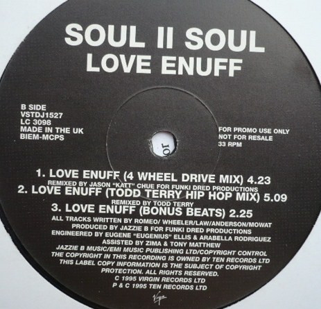 Soul II Soul - Love Enuff | Virgin (VSTDJ 1527) - 2