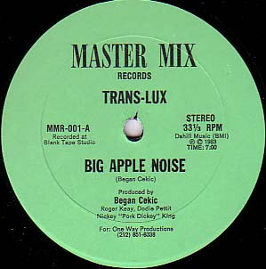 Trans-Lux - Big Apple Noise | Master Mix Records (MMR-001) - main Trans-Lux - Big Apple Noise | Master Mix Records (MMR-001) - main