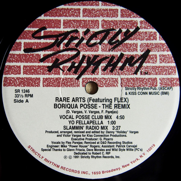 Rare Arts Featuring Flex - Boriqua Posse - The Remix | Strictly Rhythm (SR 1246) - 2