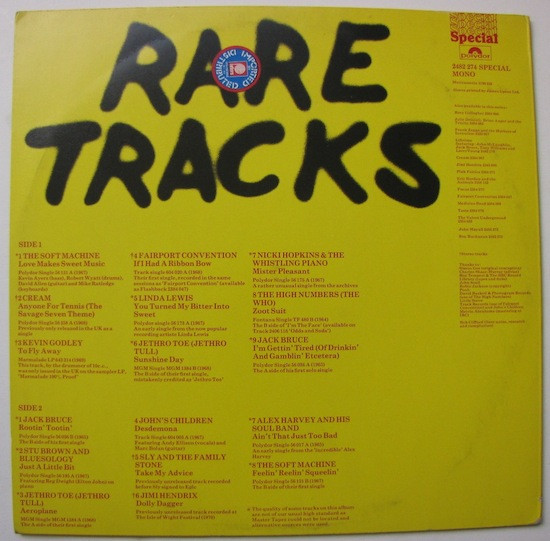 Various - Rare Tracks | Polydor (2482 274) - 2