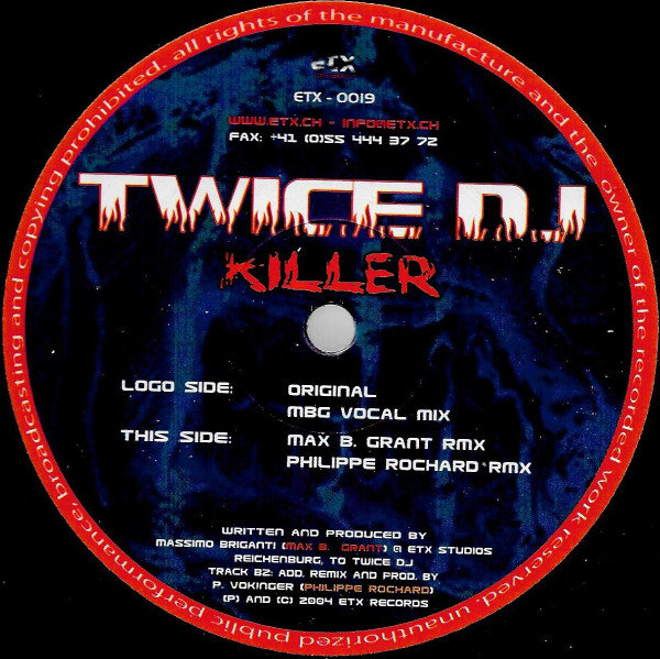 Twice DJ - Killer | ETX Editiontraxx (ETX-0019) - 3