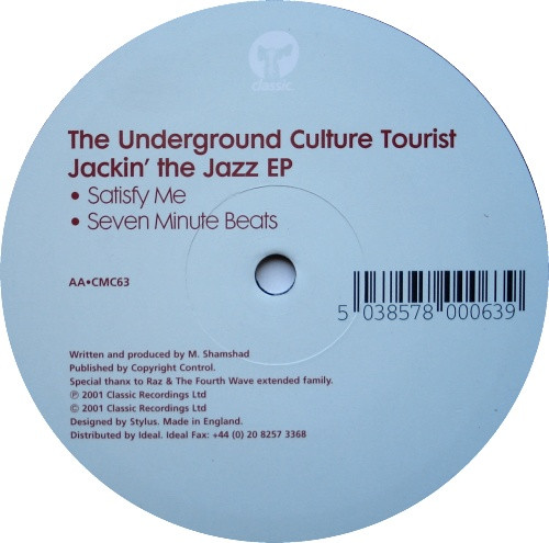 The Underground Culture Tourist - Jackin' The Jazz EP | Classic (CMC63) - 2 The Underground Culture Tourist - Jackin' The Jazz EP | Classic (CMC63) - 2