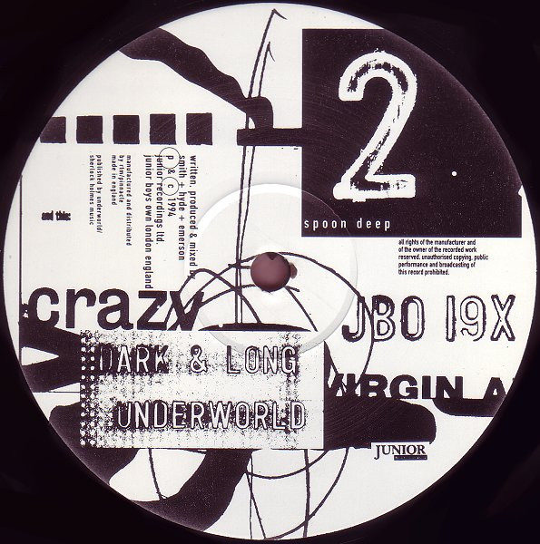 Underworld - Dark & Long 2 | Junior Boy's Own (JBO 19X) - 3