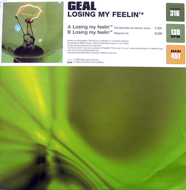 Geal - Losing My Feelin' | Universal Licensing Music (ULM) (038 980-1)