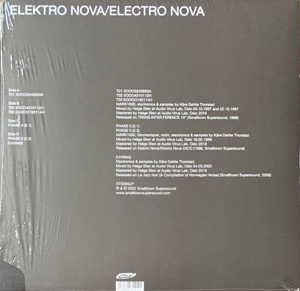 Elektro Nova - Electro Nova | Smalltown Supersound (STS365LP) - 2