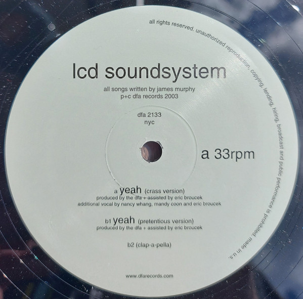 LCD Soundsystem - Yeah | DFA (dfa 2133) - main