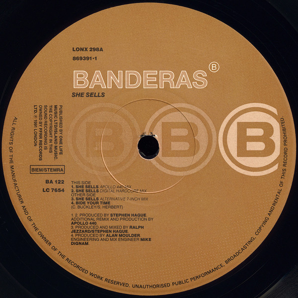 Banderas - She Sells | London Records (LONX 298) - 3