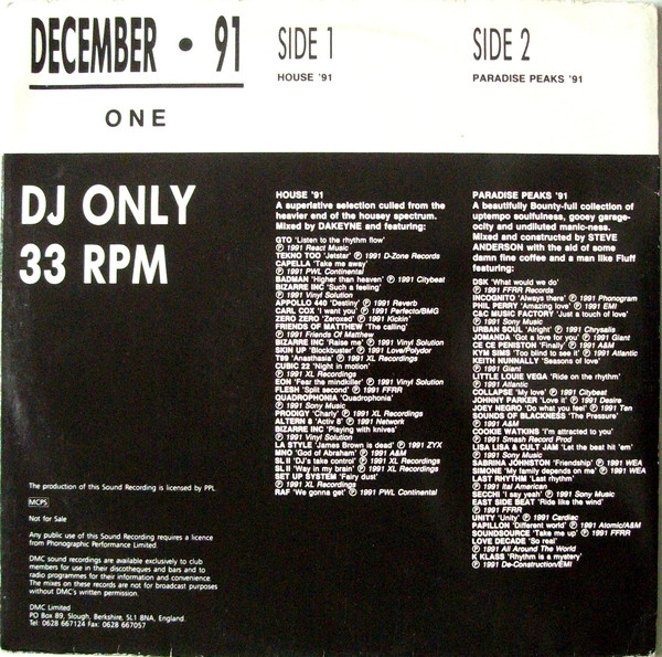 Various - December · 91 - One | DMC (DMC 107/1) - 2