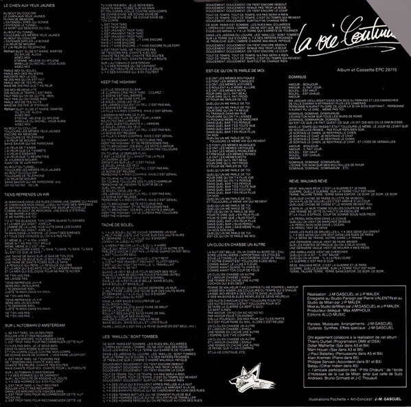 Jean-Michel Gascuel - La Vie Continue | Epic (EPC 26115) - 3