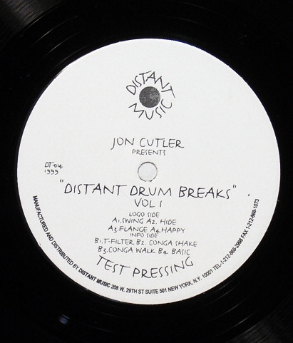 Jon Cutler - Distant Drum Breaks Volume 1 | Distant Music (DT-014) - main Jon Cutler - Distant Drum Breaks Volume 1 | Distant Music (DT-014) - main