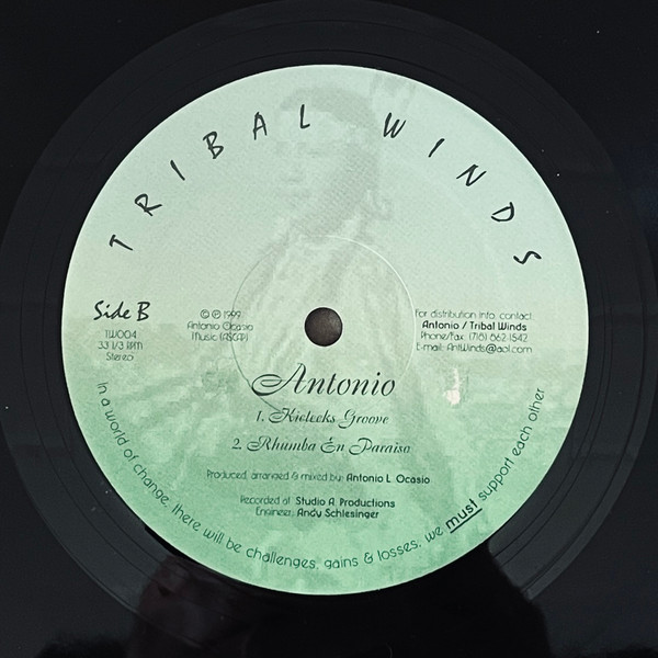 Antonio Ocasio - Azande 'Africa Nueva' / Kieleeks Groove / Rhumba En Paraiso | Tribal Winds (TW004) - 2