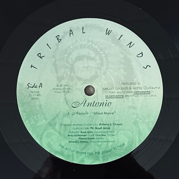 Antonio Ocasio - Azande 'Africa Nueva' / Kieleeks Groove / Rhumba En Paraiso | Tribal Winds (TW004)