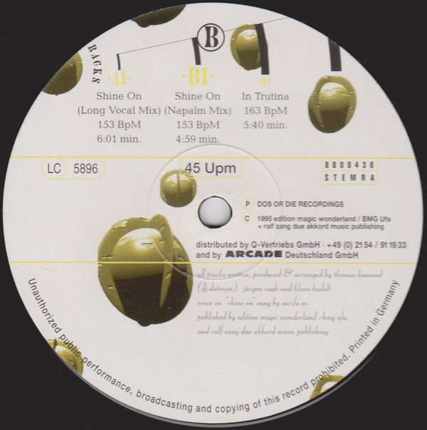 Sonar Plexus - Shine On | Dos Or Die Recordings (DOS 022) - 2 Sonar Plexus - Shine On | Dos Or Die Recordings (DOS 022) - 2