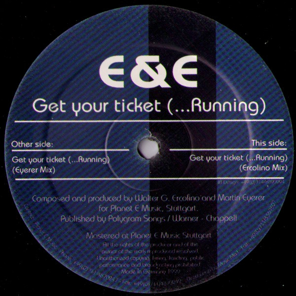 E & E - Get Your Ticket (...Running) | Clubtown (CLT010) - main