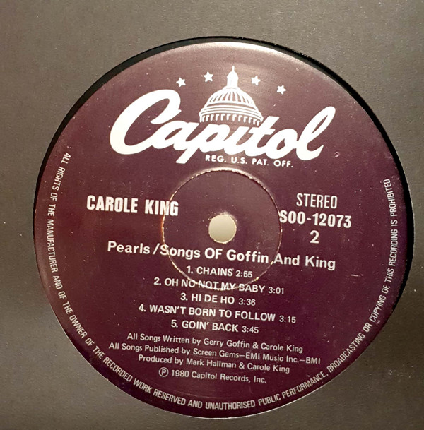 Pearls Songs Of Goffin And King