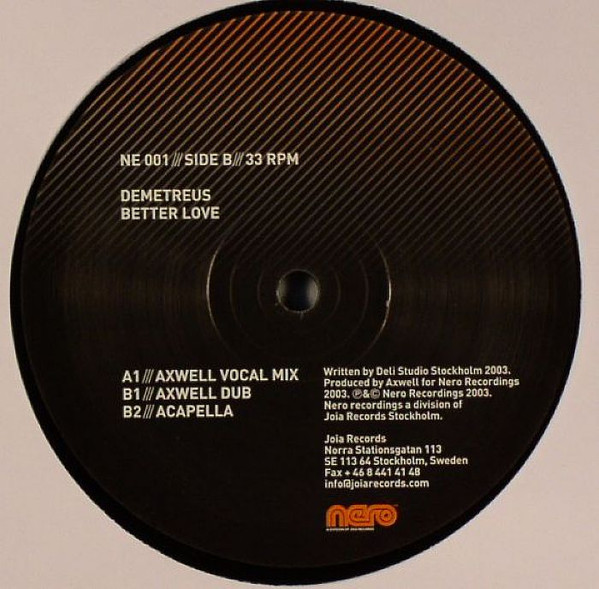 Deli Presents Demetreus - Better Love | Nero Recordings (NE 001) - 2 Deli Presents Demetreus - Better Love | Nero Recordings (NE 001) - 2