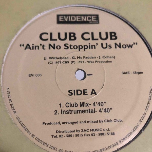 Ain't No Stoppin' Us Now / Don't Stop