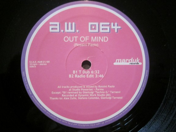 A.W.064 - Out Of Mind | Marduk Records (MAR 21/00) - 2 A.W.064 - Out Of Mind | Marduk Records (MAR 21/00) - 2