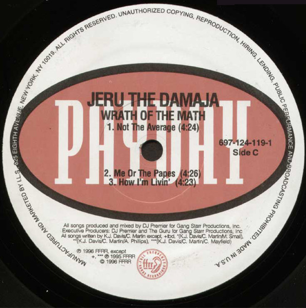 Jeru The Damaja - Wrath Of The Math | Payday (697-124-119-1) - 5