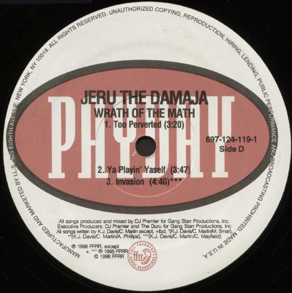 Jeru The Damaja - Wrath Of The Math | Payday (697-124-119-1) - 6