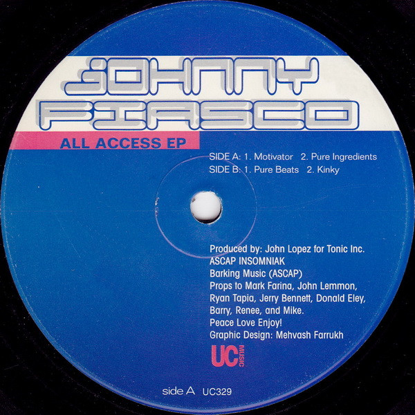 Johnny Fiasco - All Access EP | Underground Construction (UC329) - main