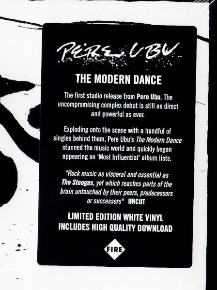 Pere Ubu - The Modern Dance | Fire Records (FIRELP 360) - 2 Pere Ubu - The Modern Dance | Fire Records (FIRELP 360) - 2