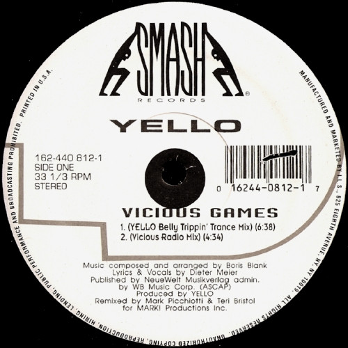 Yello - Vicious Games | Smash Records (162-440 812-1) - main