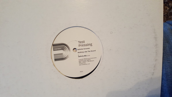 Definite Grooves - Nothing Like The Sound | Dtension (DT010) - main