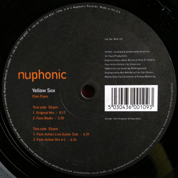 Yellow Sox - Flim Flam | Nuphonic (NUX 109) - main