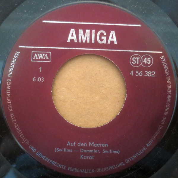 Karat - Auf Den Meeren / Wenn Das Schweigen Bricht | AMIGA (4 56 382) - 3