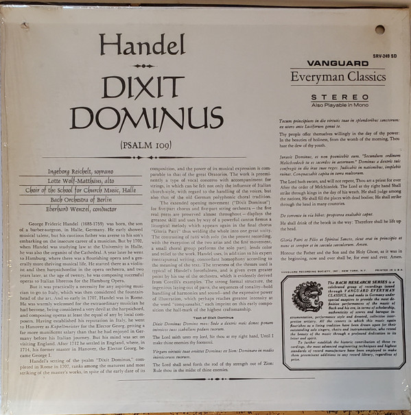Dixit Dominus (Psalm 109)
