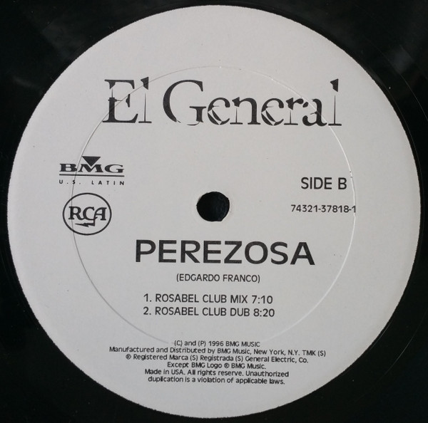 El General - Perezosa | RCA (74321-37818-1) - 4 El General - Perezosa | RCA (74321-37818-1) - 4