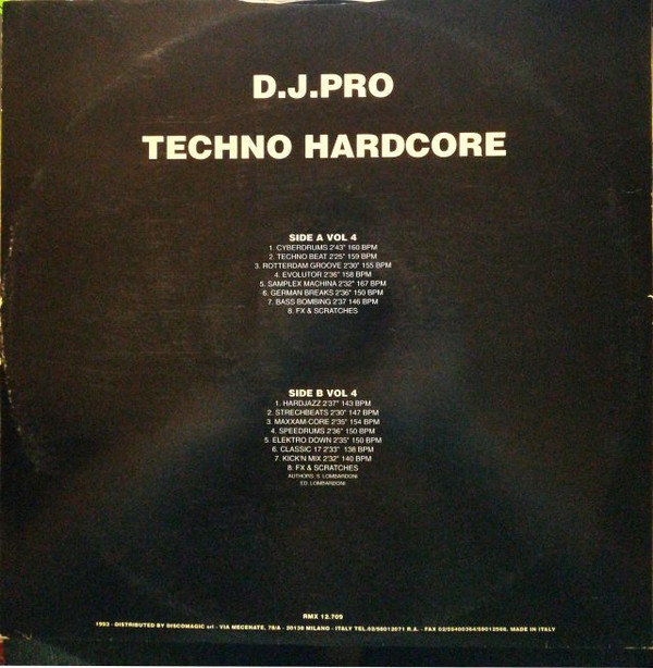 Various - D.J. Pro Vol. 4 - Techno Hardcore | Discomagic Records (RMX 12.709) - 2 Various - D.J. Pro Vol. 4 - Techno Hardcore | Discomagic Records (RMX 12.709) - 2