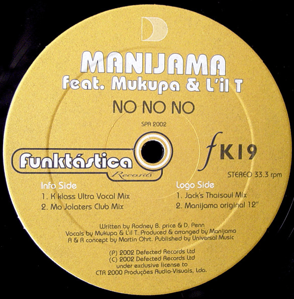 Manijama Feat. Mukupa & L'il T - No No No | Funktástica Records (FK19) - main Manijama Feat. Mukupa & L'il T - No No No | Funktástica Records (FK19) - main