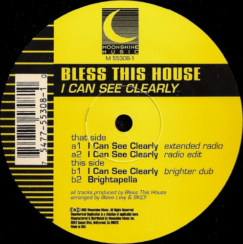 Bless This House - I Can See Clearly | Moonshine Music (M 55308-1) - main Bless This House - I Can See Clearly | Moonshine Music (M 55308-1) - main