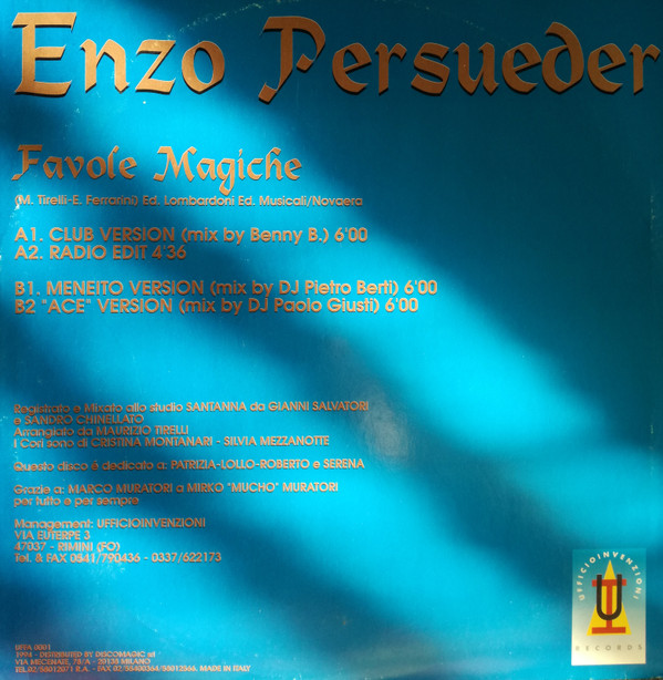 Enzo Persueder - Favole Magiche | Ufficio Invenzioni Records (Uffa 0001) - 3 Enzo Persueder - Favole Magiche | Ufficio Invenzioni Records (Uffa 0001) - 3