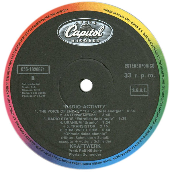 Kraftwerk - Radio-Activity | Capitol Records (056-1820871) - 3