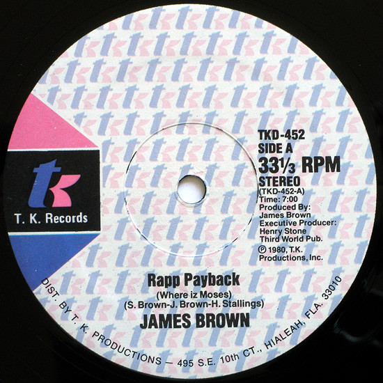 James Brown - Rapp Payback (Where Iz Moses) | T.K. Records (TKD-452)