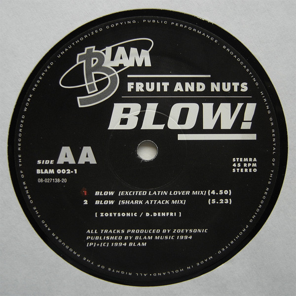 Fruit & Nuts - Blow! | Blam (BLAM 002-1) - 2 Fruit & Nuts - Blow! | Blam (BLAM 002-1) - 2