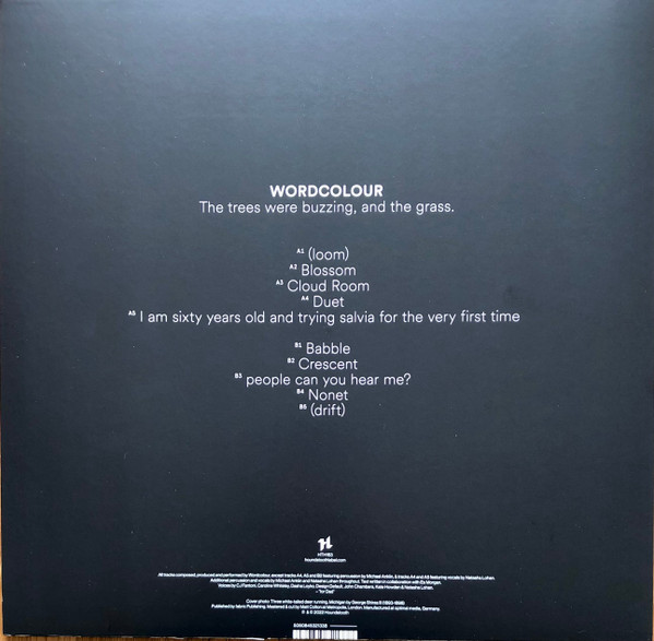 Wordcolour - The Trees Were Buzzing, And The Grass. | Houndstooth (HTH153) - 2 Wordcolour - The Trees Were Buzzing, And The Grass. | Houndstooth (HTH153) - 2