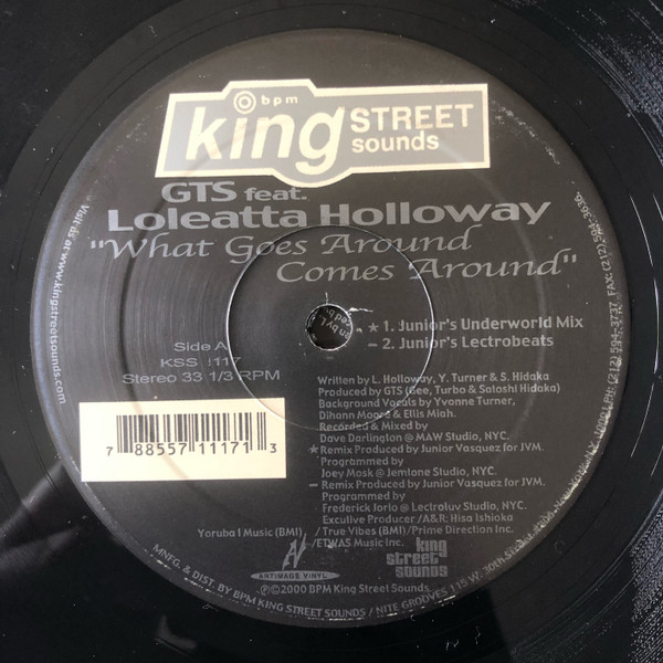 GTS - What Goes Around Comes Around | BPM King Street Sounds (KSS 1117) - 2 GTS - What Goes Around Comes Around | BPM King Street Sounds (KSS 1117) - 2