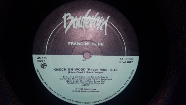 Francine Kerr - Knock On Wood | Boulevard Records (blvd 007) - 2 Francine Kerr - Knock On Wood | Boulevard Records (blvd 007) - 2